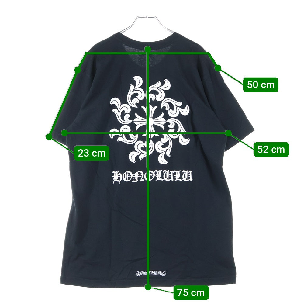 CHROME HEARTS(クロムハーツ) Honolulu CHプラス ホースシュー クルーネック半袖Tシャツカットソー ブラック