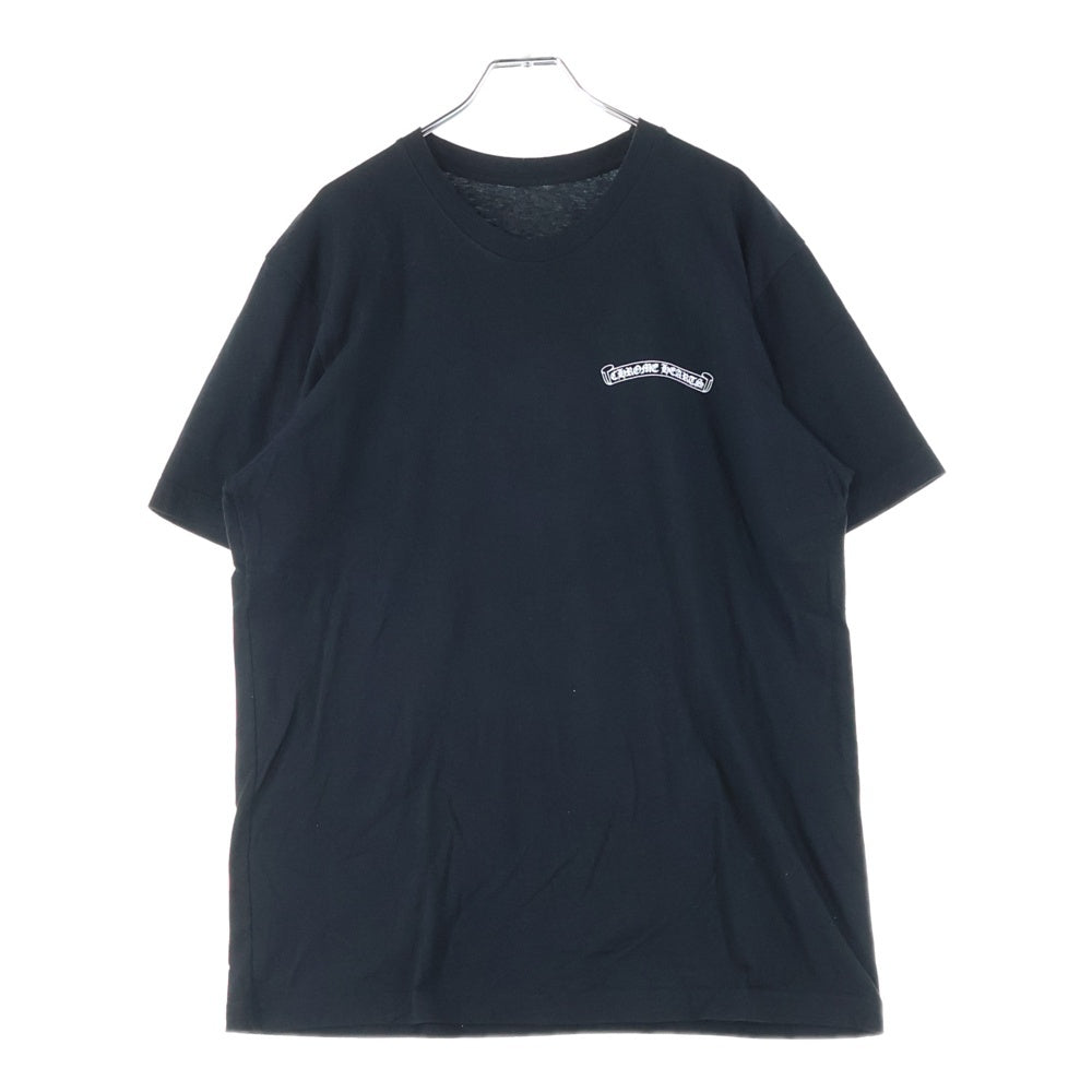 CHROME HEARTS(クロムハーツ) LAS VEGAS 両面プリント クルーネック半袖Tシャツカットソー ブラック