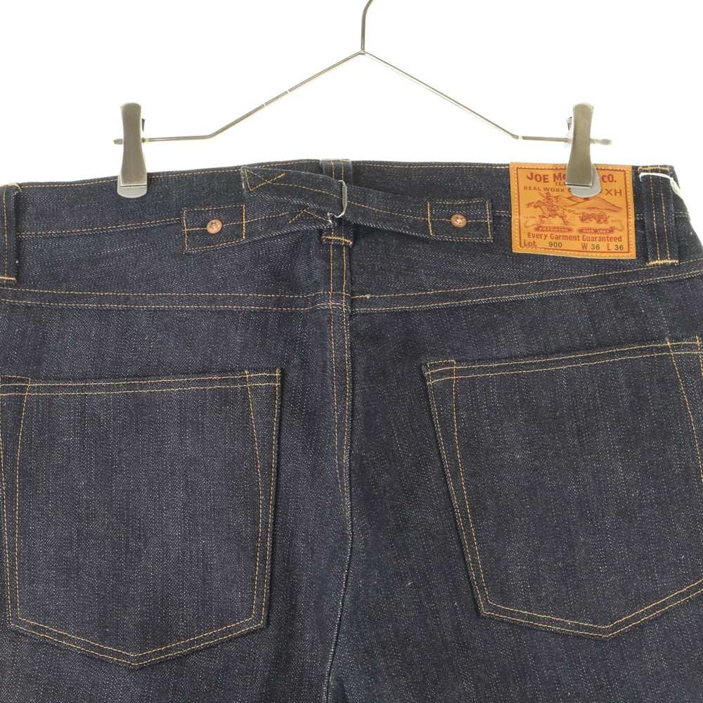 JOE McCOY(ジョーマッコイ) Lot.900 針刺しバックルリジット ワイドストレートデニムパンツ インディゴ MP18105