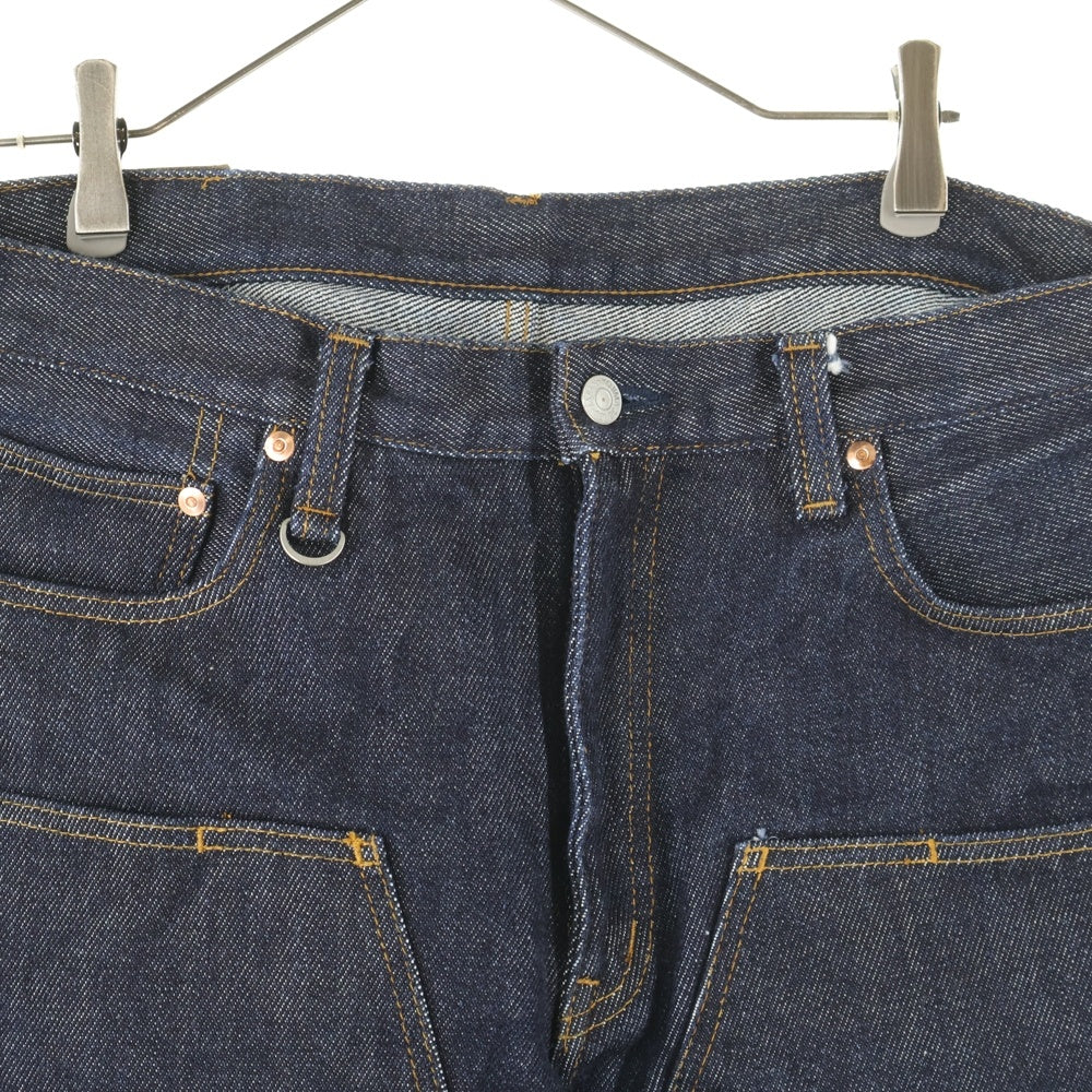 児島ジーンズ(コジマジーンズ) 21oz ダブルニーワイドストレートデニムパンツ インディゴ