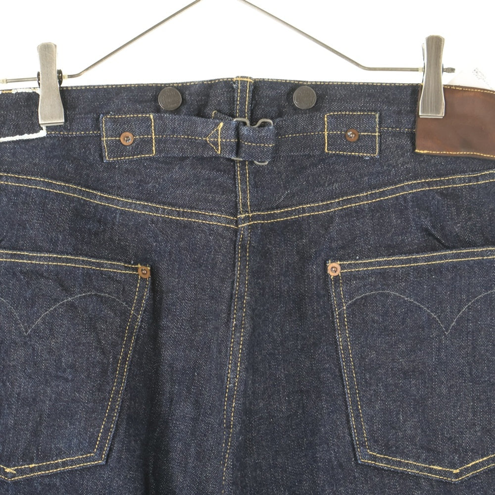 BELAFONTE(ベラフォンテ) 針刺しバックルワイドストレートデニムパンツ インディゴ
