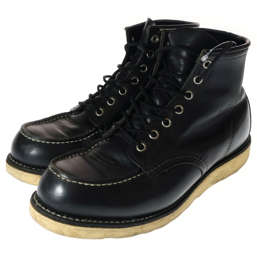 RED WING(レッド ウイング) 8130 7ホールレースアップハイカットレザーワークブーツ ブラック