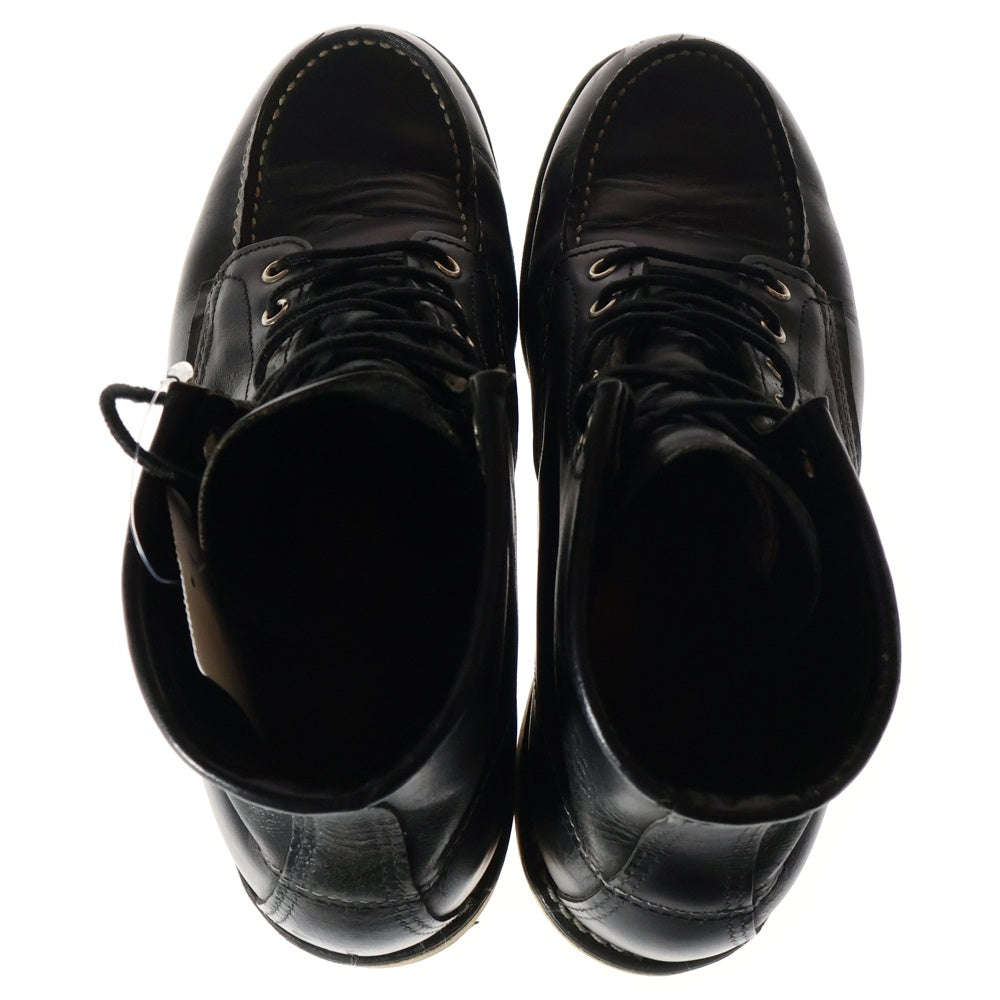 RED WING(レッド ウイング) 8130 7ホールレースアップハイカットレザーワークブーツ ブラック