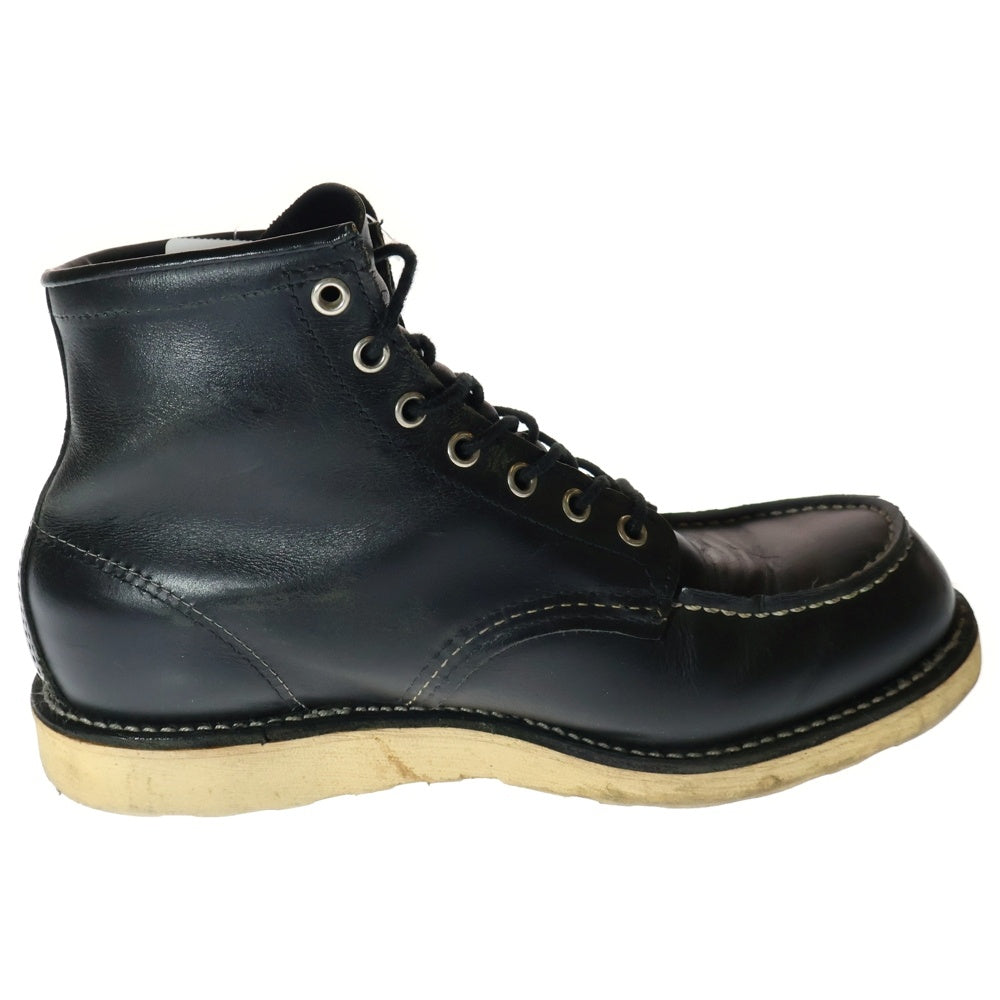RED WING(レッド ウイング) 8130 7ホールレースアップハイカットレザーワークブーツ ブラック