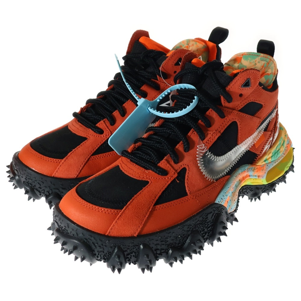 NIKE(ナイキ) ×Off-White Air Terra Forma Mantra Orange ×オフホワイト エアテラフォーマ ハイカットスニーカー マルチカラー US9/27cm DQ1615-800