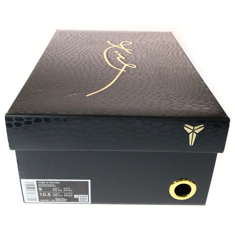 NIKE(ナイキ) Kobe 3 Protro Halo コービー3 プロトロ ヘイロー ハイカットスニーカー ホワイト US9/27cm HM4351-100