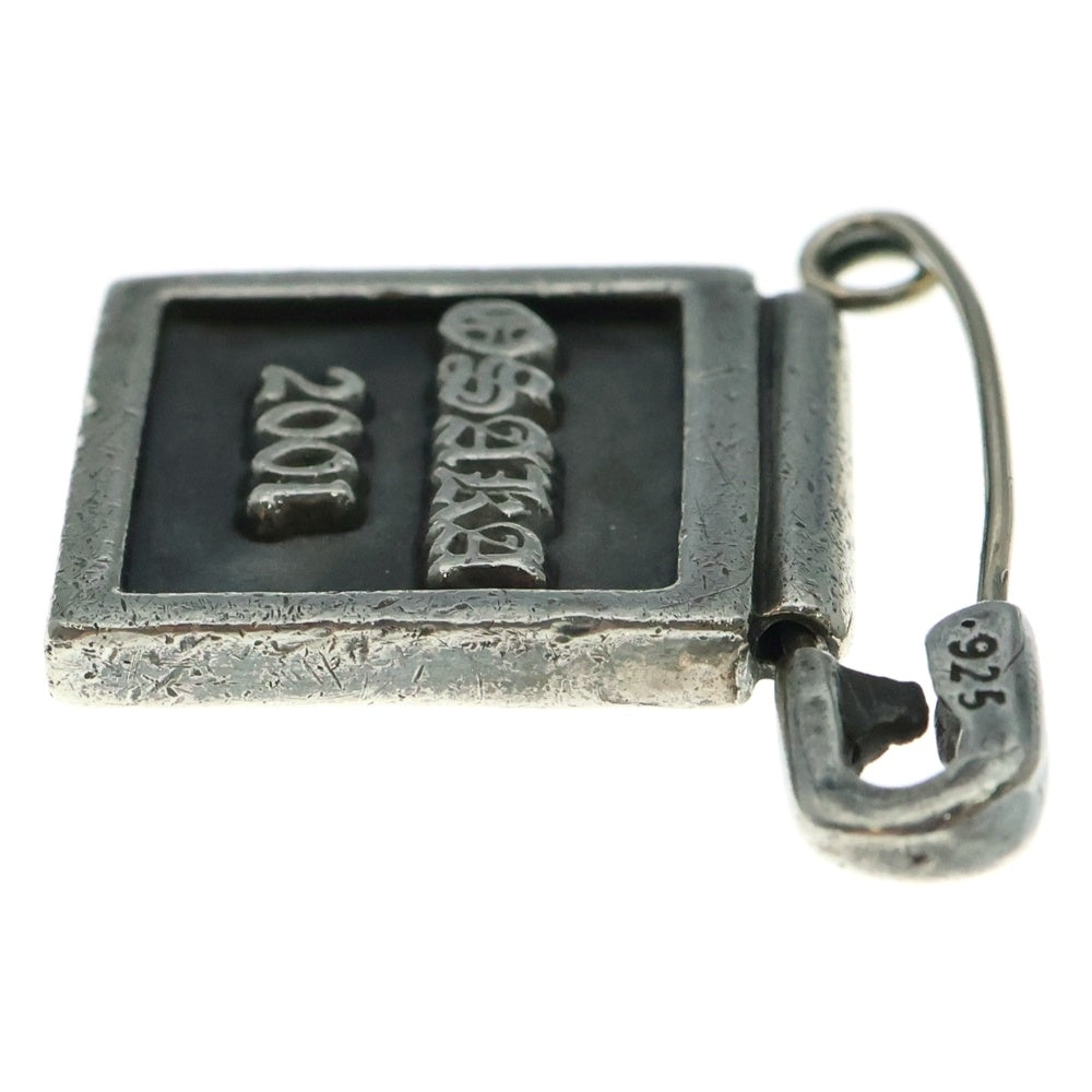 CHROME HEARTS(クロムハーツ) SAFETY PIN FRMD セーフティーピン 大阪限定フレーム ピンバッチ シルバー