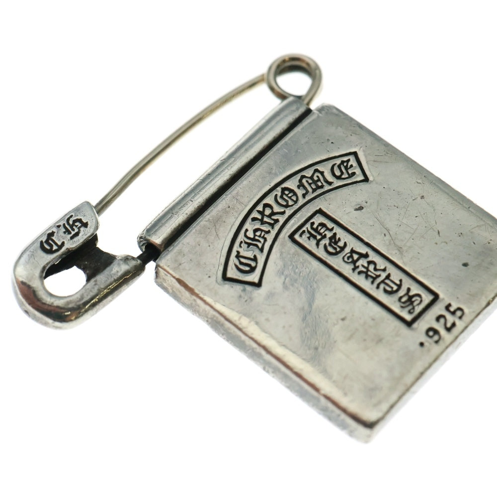 CHROME HEARTS(クロムハーツ) SAFETY PIN FRMD セーフティーピン 大阪限定フレーム ピンバッチ シルバー