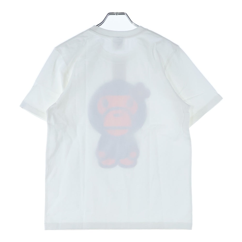 A BATHING APE(アベイシングエイプ) BIG BABY LISA TEE ビッグベイビーリサ フロンプリント クルーネック半袖Tシャツカットソー ホワイト 002TEK802114L