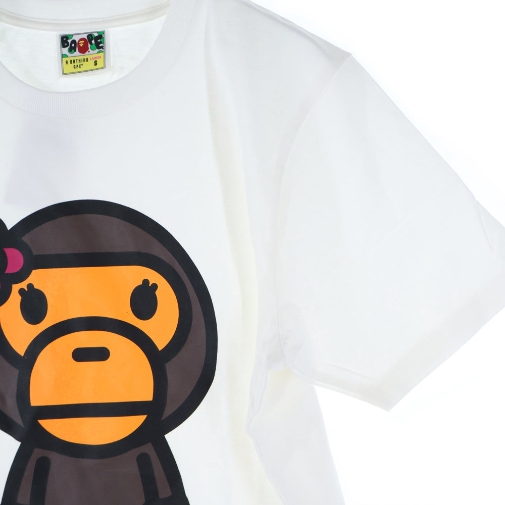 A BATHING APE(アベイシングエイプ) BIG BABY LISA TEE ビッグベイビーリサ フロンプリント クルーネック半袖Tシャツカットソー ホワイト 002TEK802114L