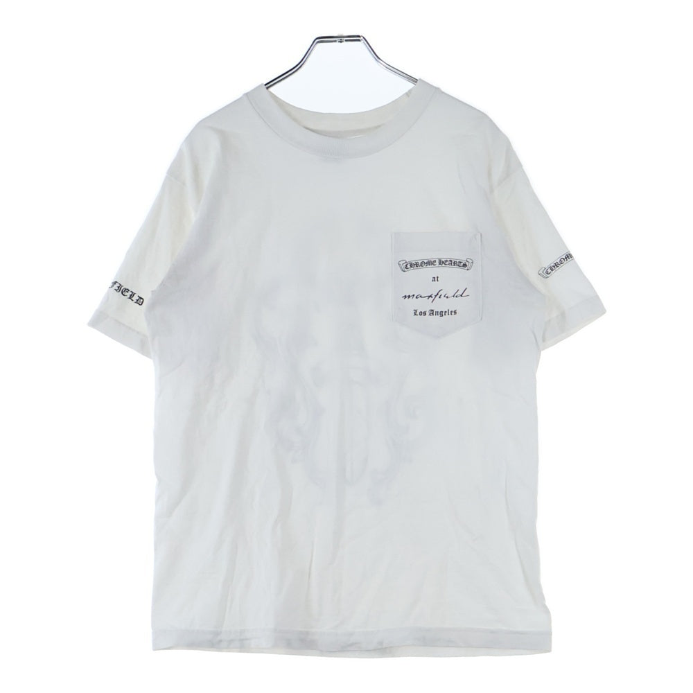 CHROME HEARTS(クロムハーツ) OLD ×max field Dagger S/S TEE オールドモデル マックスフィールド LAリミテッド ダガープリントクルーネック半袖Tシャツカットソー ホワイト
