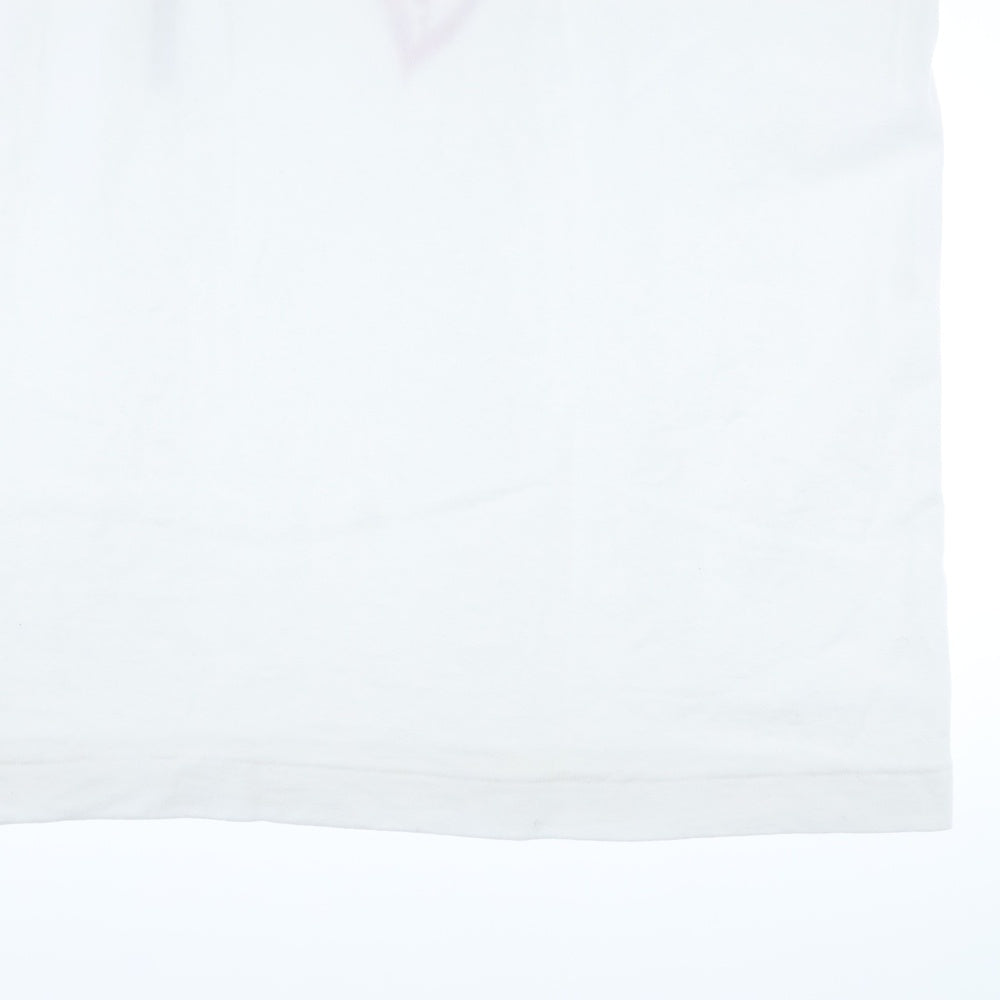 A BATHING APE(アベイシングエイプ) SHARK TEE シャークジップフロントプリントクルーネック半袖Tシャツカットソー ホワイト 001TEI801006M