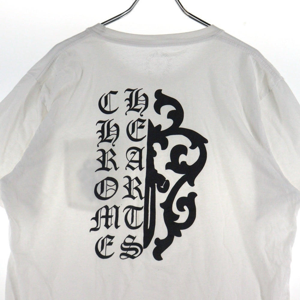 CHROME HEARTS(クロムハーツ) スプリットヴァインダガープリント クルーネック半袖Tシャツカットソー ホワイト