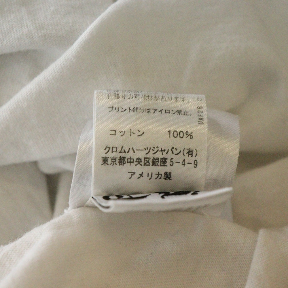 CHROME HEARTS(クロムハーツ) スプリットヴァインダガープリント クルーネック半袖Tシャツカットソー ホワイト