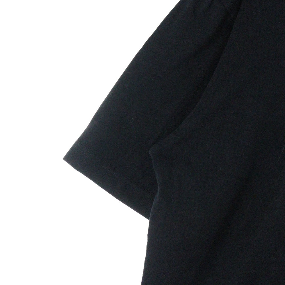 BALENCIAGA(バレンシアガ) 20SS REAL BALENCIAGA MEDIUM FIT リアルバレンシアガ モデルプリント ロゴプリントクルーネック半袖Tシャツカットソー ブラック