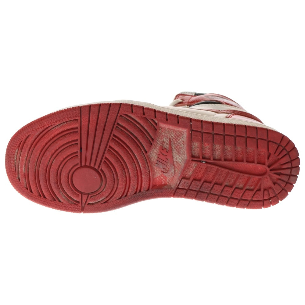 NIKE(ナイキ) AIR JORDAN 1 HIGH OG HERITAGE エアジョーダン 1 ヘリテージ ハイカットスニーカー ホワイト/レッド US8/26cm 555088-161