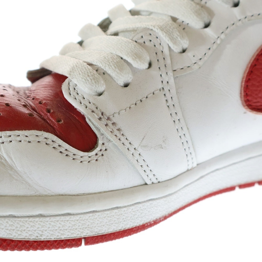 NIKE(ナイキ) AIR JORDAN 1 HIGH OG HERITAGE エアジョーダン 1 ヘリテージ ハイカットスニーカー ホワイト/レッド US8/26cm 555088-161