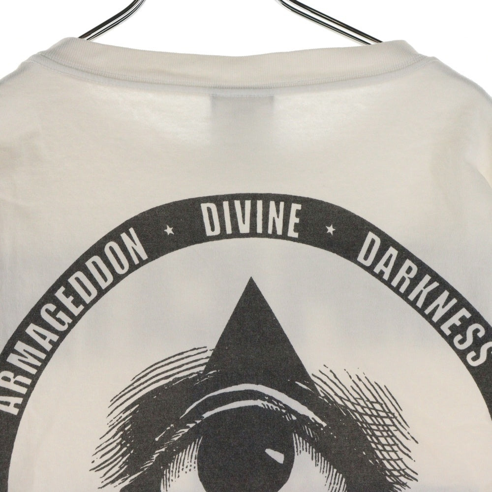 SAINT MICHAEL(セントマイケル) 23AW×河村康輔 COMPLICATED PRINT S/S TEE フロントプリント 長袖カットソー Tシャツ ホワイト SM-A23-0000-C19