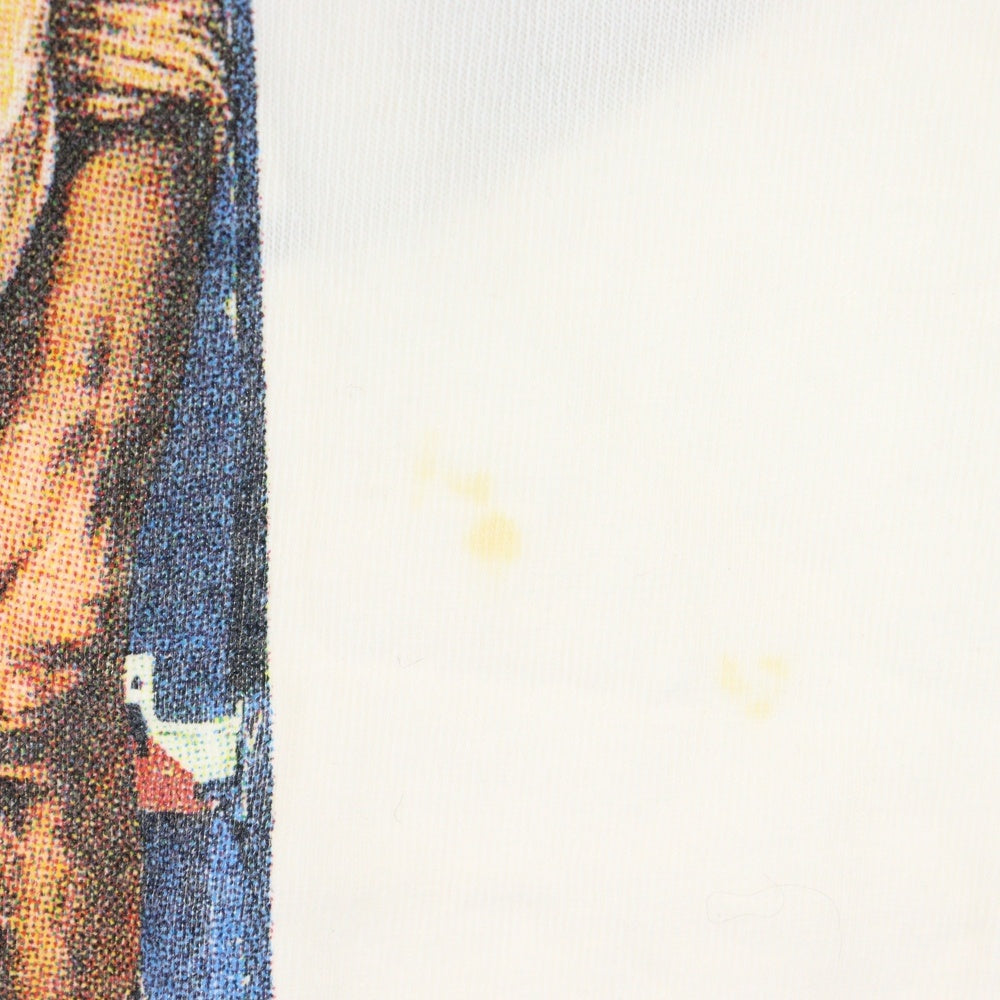 SAINT MICHAEL(セントマイケル) 23AW×河村康輔 COMPLICATED PRINT S/S TEE フロントプリント 長袖カットソー Tシャツ ホワイト SM-A23-0000-C19