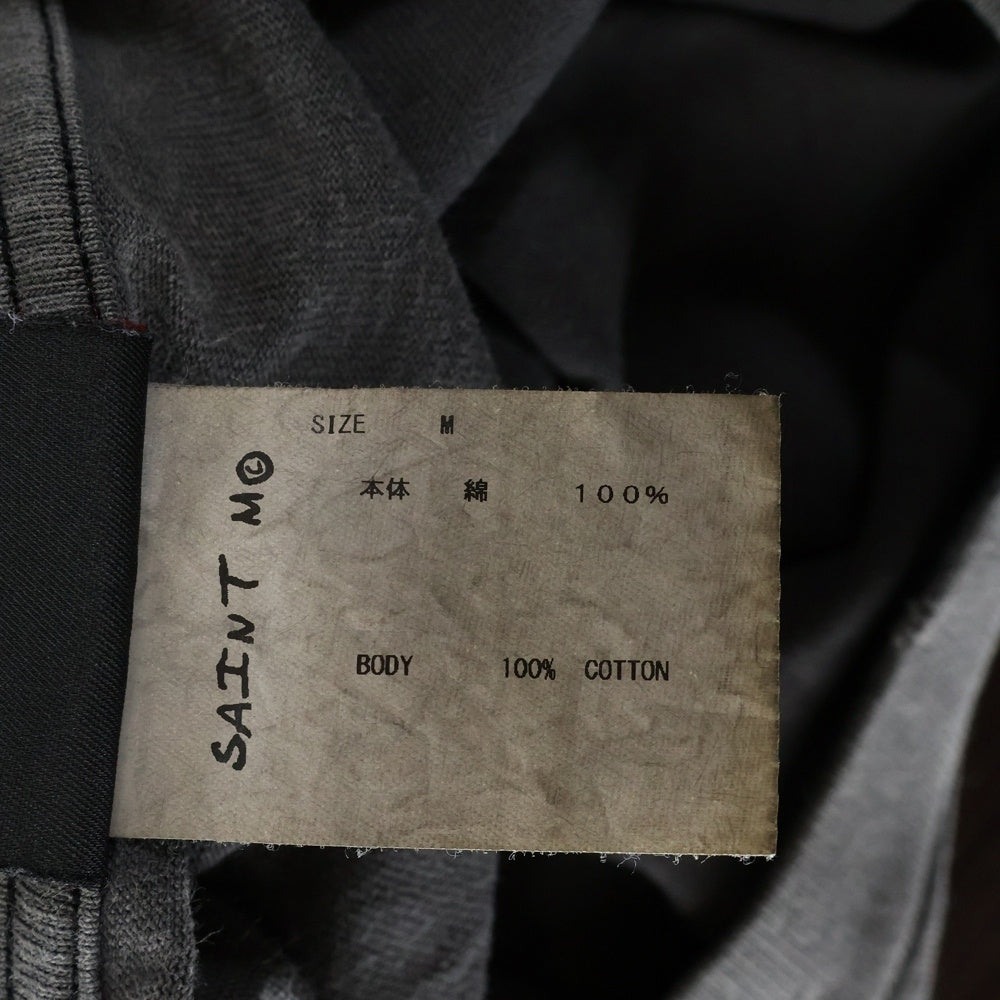 SAINT MICHAEL(セントマイケル) 23SS WE LIVE HELL TEE ウィ ライブ ヘル クルーネック 半袖カットソー Tシャツ グレー SM-S23-0000-009