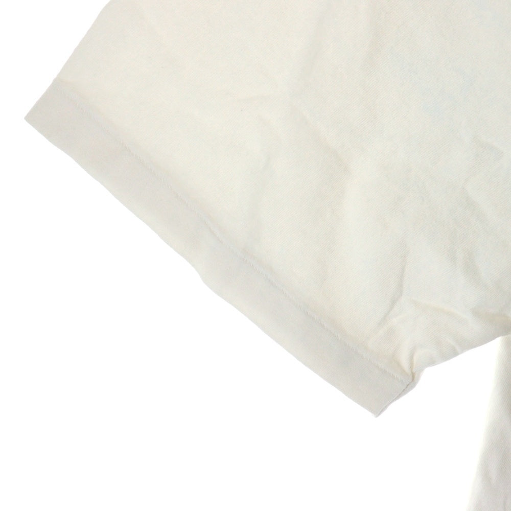 SAINT MICHAEL(セントマイケル) 25SS 2PAC TEE ツーパック フォトプリント ヴィンテージ加工 クルーネック 半袖カットソー Tシャツ ホワイト SM-HR8-0000-C15