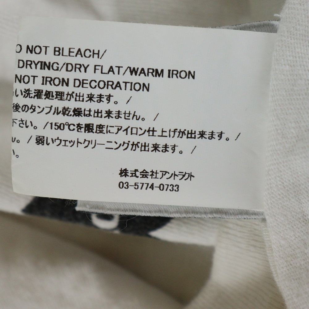 READY MADE(レディメイド) 24SS PEACE PRINT TEE ピース プリント クルーネック 半袖カットソー Tシャツ ホワイト RE-CO-WH-00-00-274