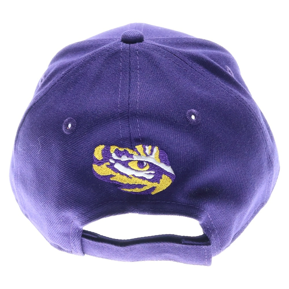 NEW ERA(ニューエラ) 9FORTY LSU Tigers ロゴ刺繍ベルクロ付きベースボールキャップ パープル