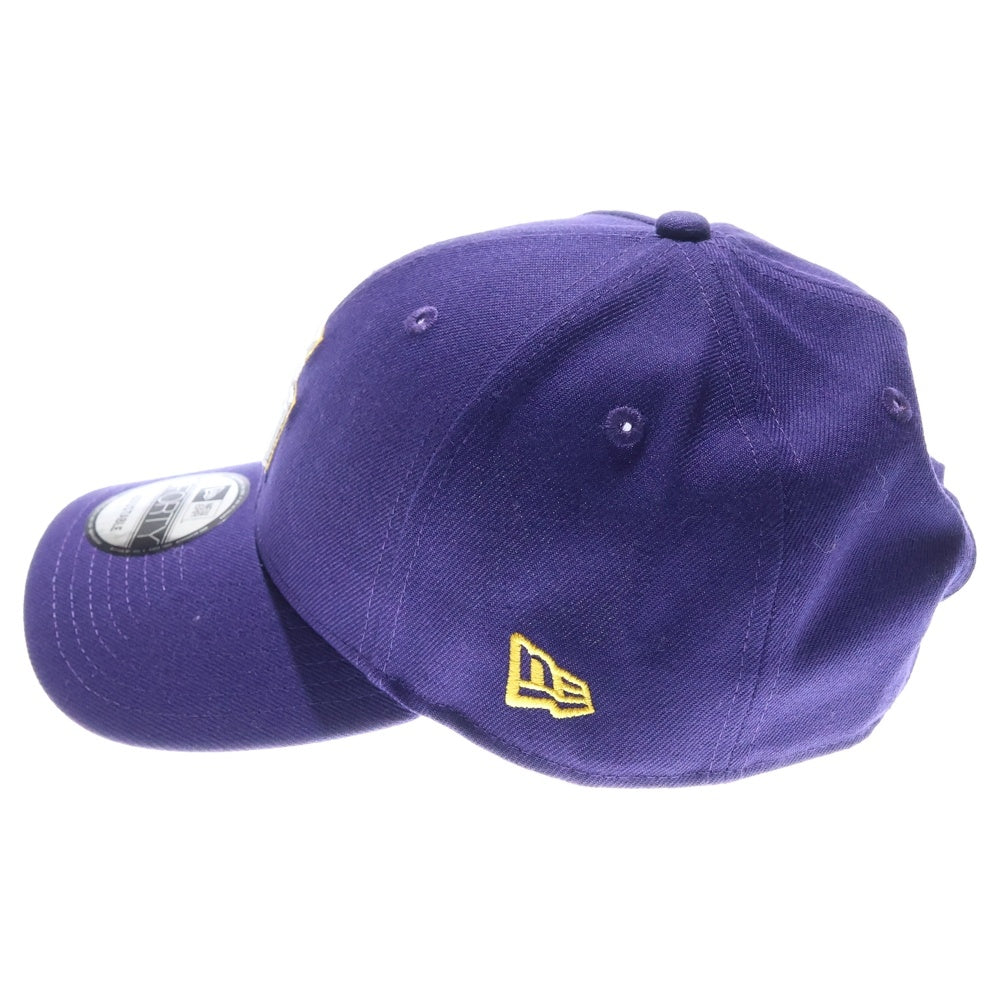NEW ERA(ニューエラ) 9FORTY LSU Tigers ロゴ刺繍ベルクロ付きベースボールキャップ パープル