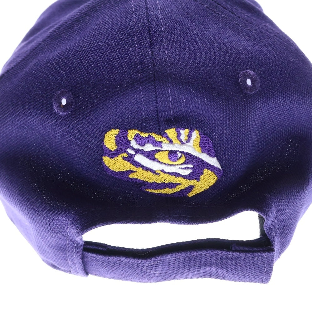 NEW ERA(ニューエラ) 9FORTY LSU Tigers ロゴ刺繍ベルクロ付きベースボールキャップ パープル