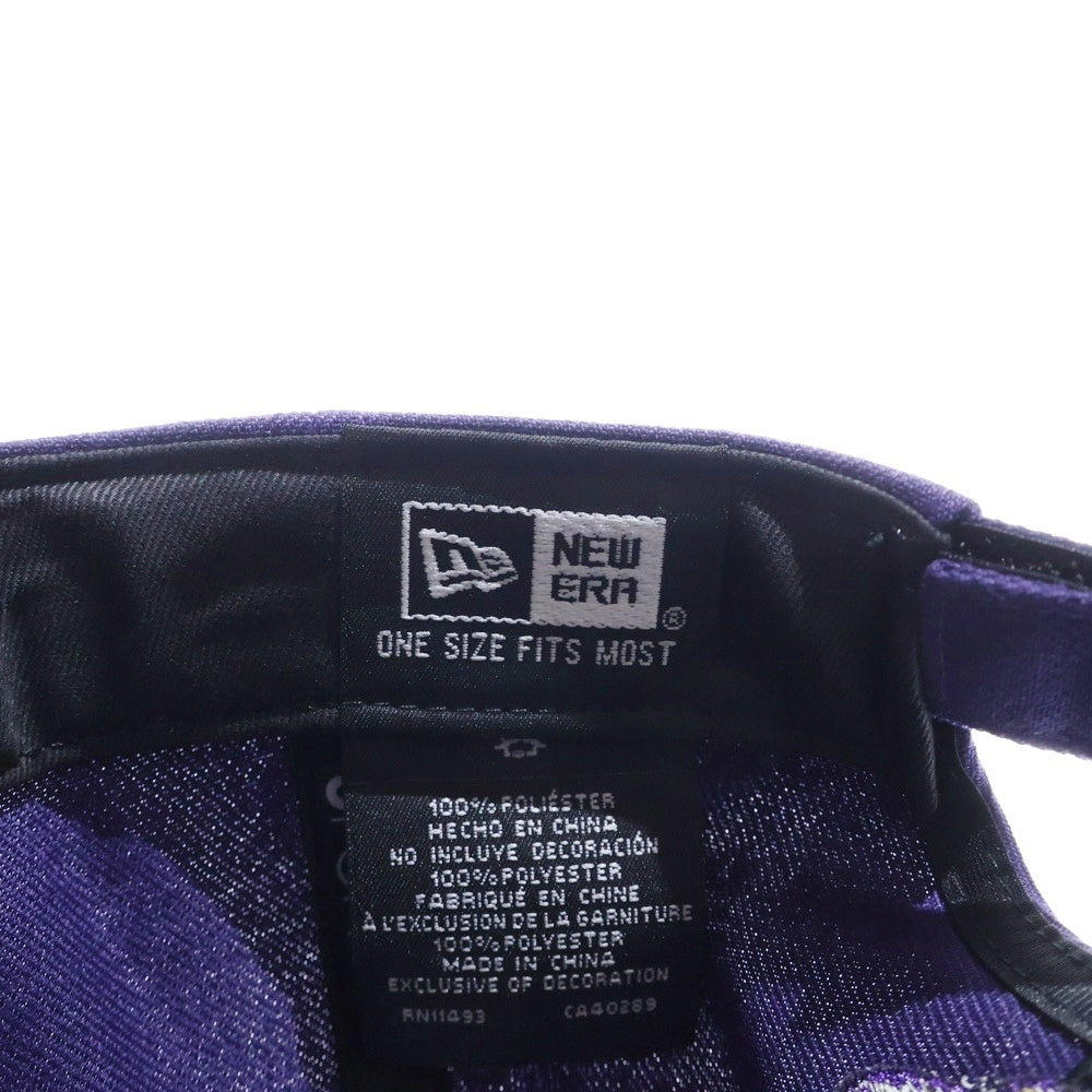 NEW ERA(ニューエラ) 9FORTY LSU Tigers ロゴ刺繍ベルクロ付きベースボールキャップ パープル