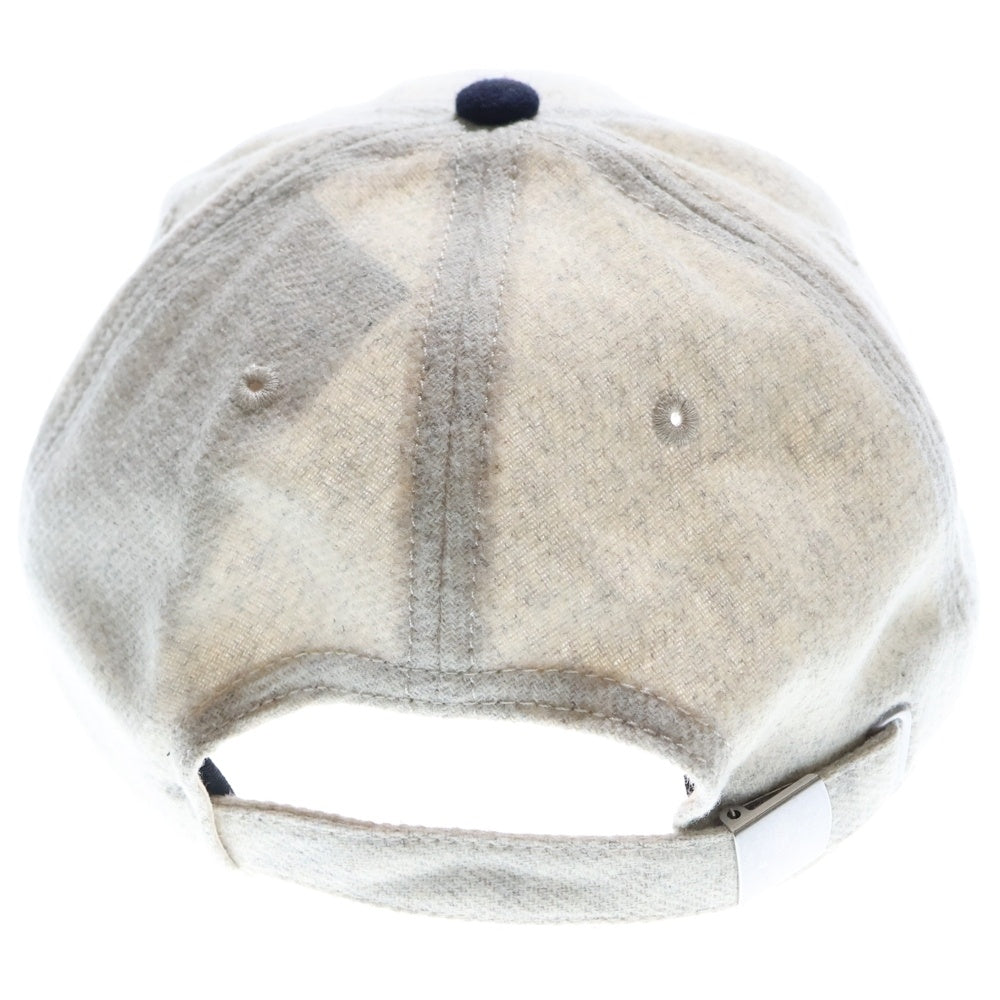 NO BRAND(ノーブランド) AMERICAN NEEDLE Detroit Wolverines デトロイト・ウルバリンズ ロゴ刺繍ベースボールキャップ グレー