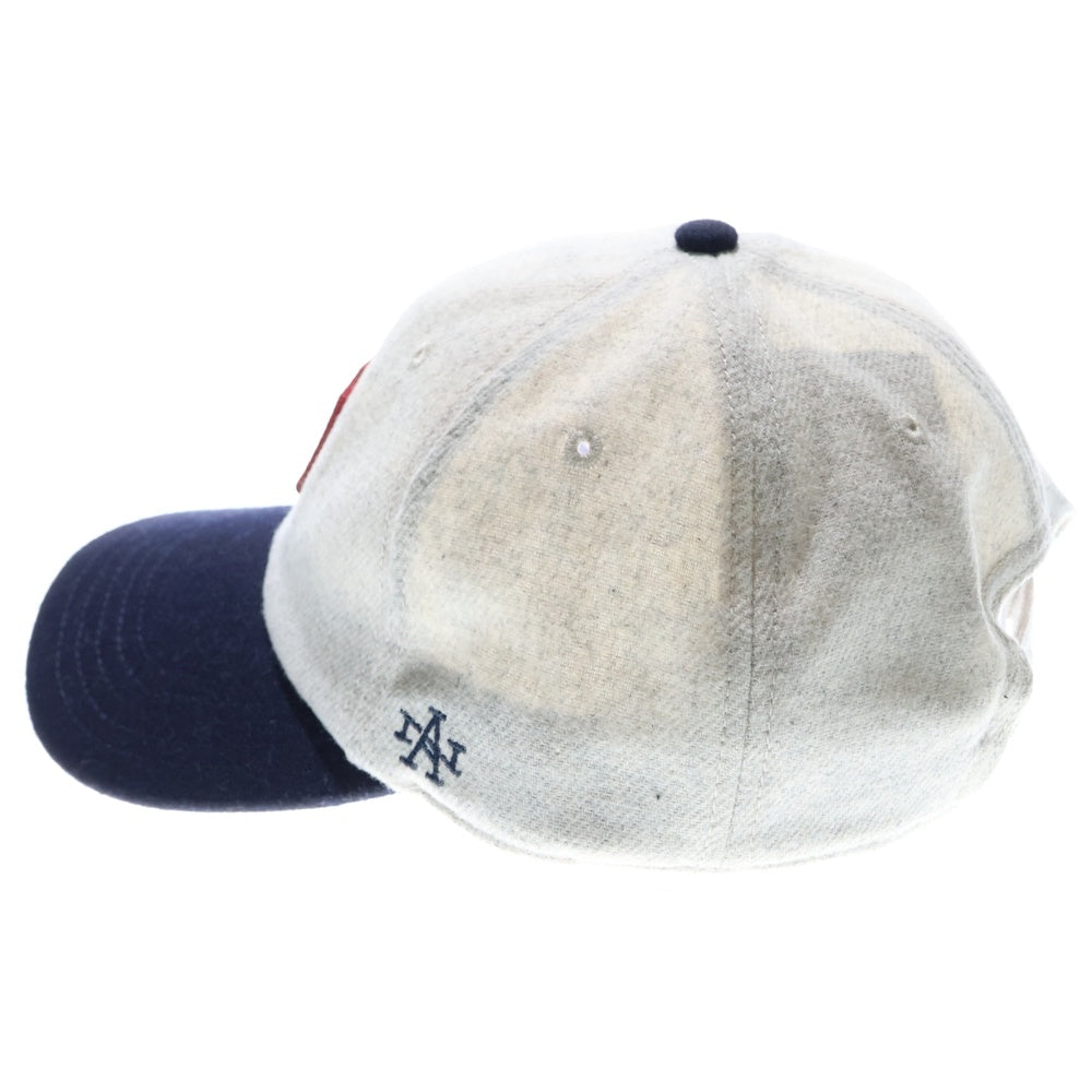 NO BRAND(ノーブランド) AMERICAN NEEDLE Detroit Wolverines デトロイト・ウルバリンズ ロゴ刺繍ベースボールキャップ グレー