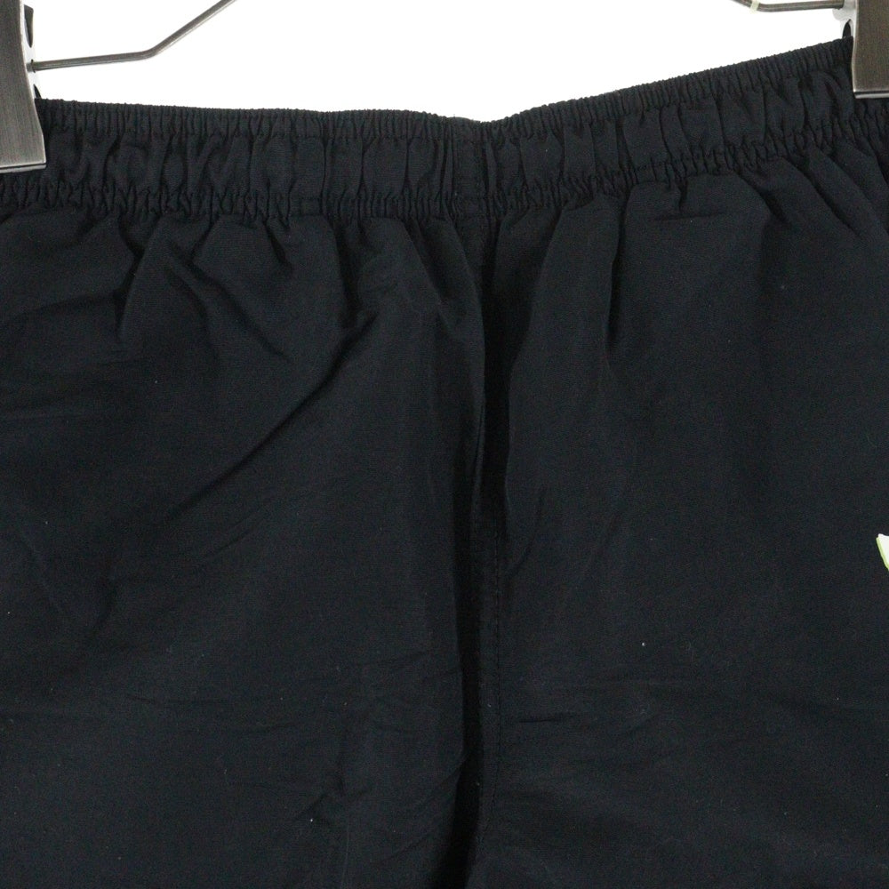 STUSSY(ステューシー) Smooth Stock Water ロゴプリント ナイロンハーフパンツ ブラック