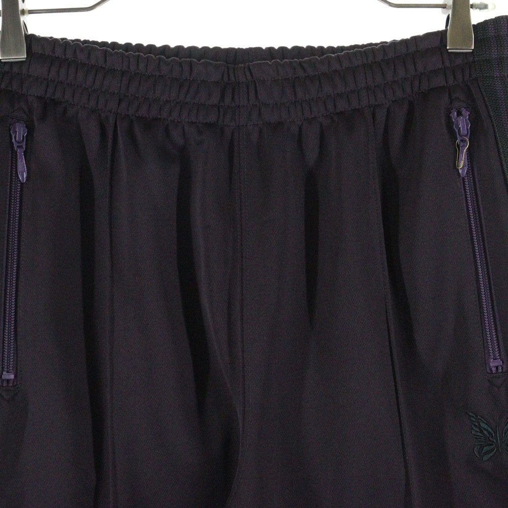 Needles(ニードルス) Poly Smooth Track Pant ポリスムースロゴ刺繍サイドライントラックパンツ ワインレッド PU273