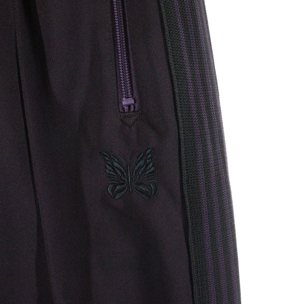 Needles(ニードルス) Poly Smooth Track Pant ポリスムースロゴ刺繍サイドライントラックパンツ ワインレッド PU273