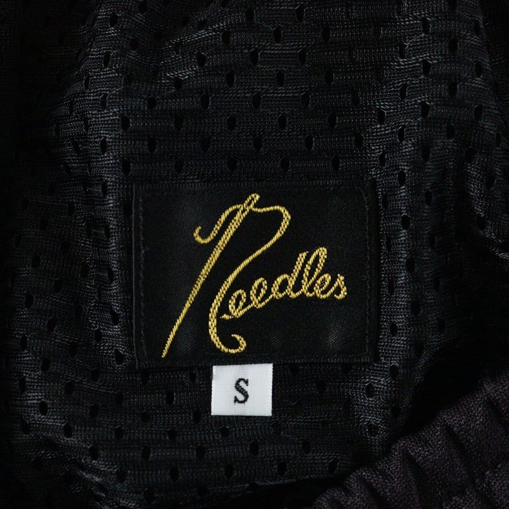 Needles(ニードルス) Poly Smooth Track Pant ポリスムースロゴ刺繍サイドライントラックパンツ ワインレッド PU273