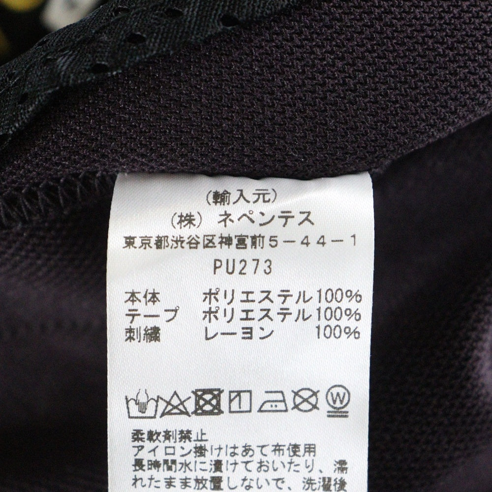 Needles(ニードルス) Poly Smooth Track Pant ポリスムースロゴ刺繍サイドライントラックパンツ ワインレッド PU273