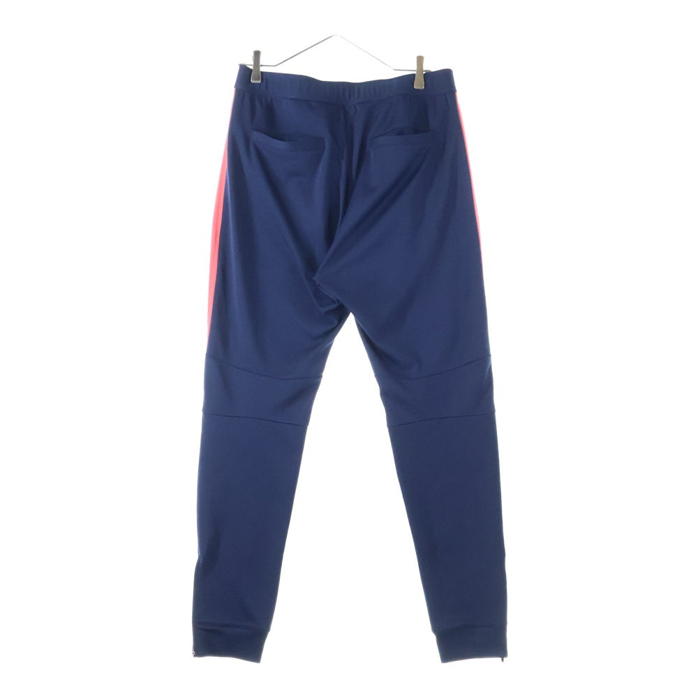 F.C.R.B./F.C.Real Bristol/FCRB(エフシーアールビー/エフシーレアルブリストル) PDK LONG PANTS ロゴパッチ付きサイドライントラックパンツ ネイビー/レッド FCRB-170005