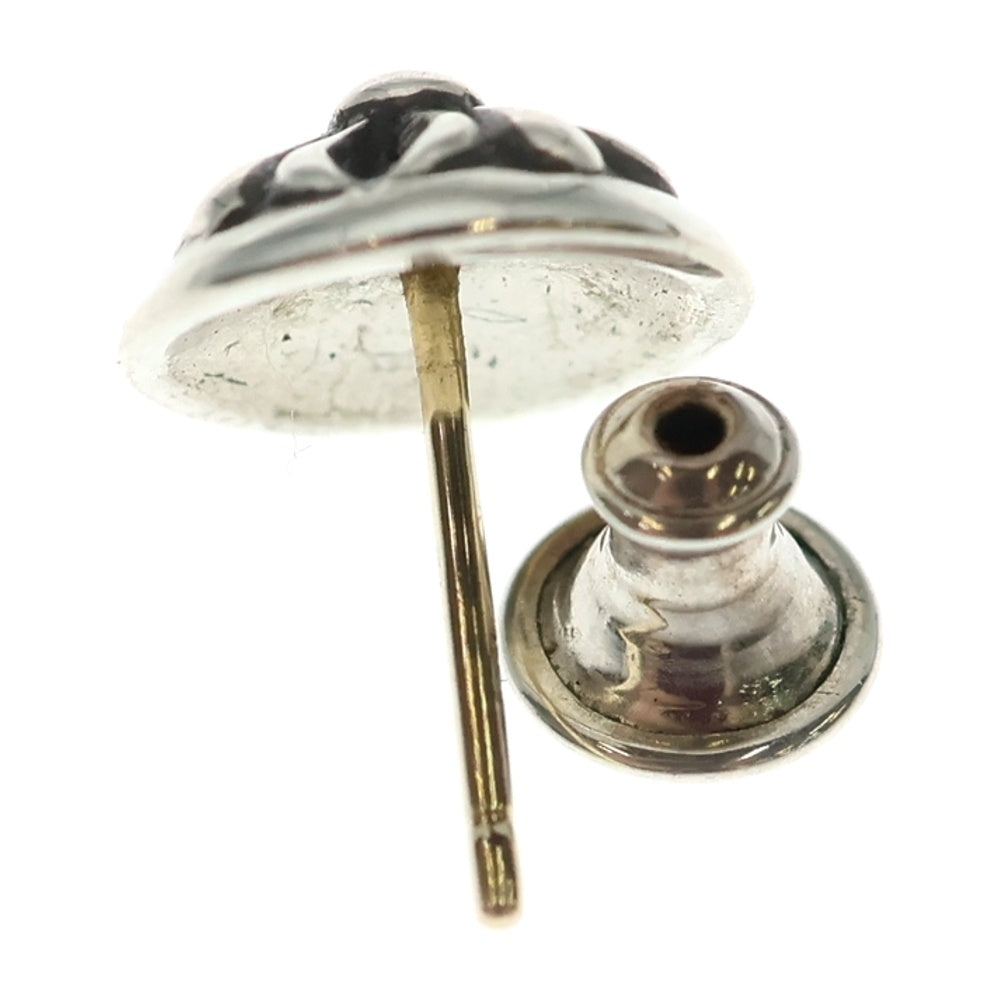 CHROME HEARTS(クロムハーツ) STUD CRSBLL クロスボールスタッドピアス シルバー BCA110