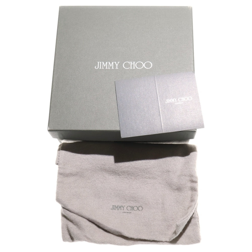 JIMMY CHOO(ジミーチュウ) スターエンボス レザーベルト ブラック