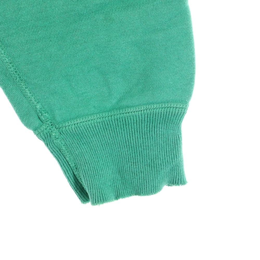 SAINT MICHAEL(セントマイケル) 22SS×Denim Tears SWEAT SHIRT ON THE MLK ×デニムティアーズ オンザミルク 長袖スウェット トレーナー ヴィンテージ加工 グリーン CTN SM-S22-0000-088