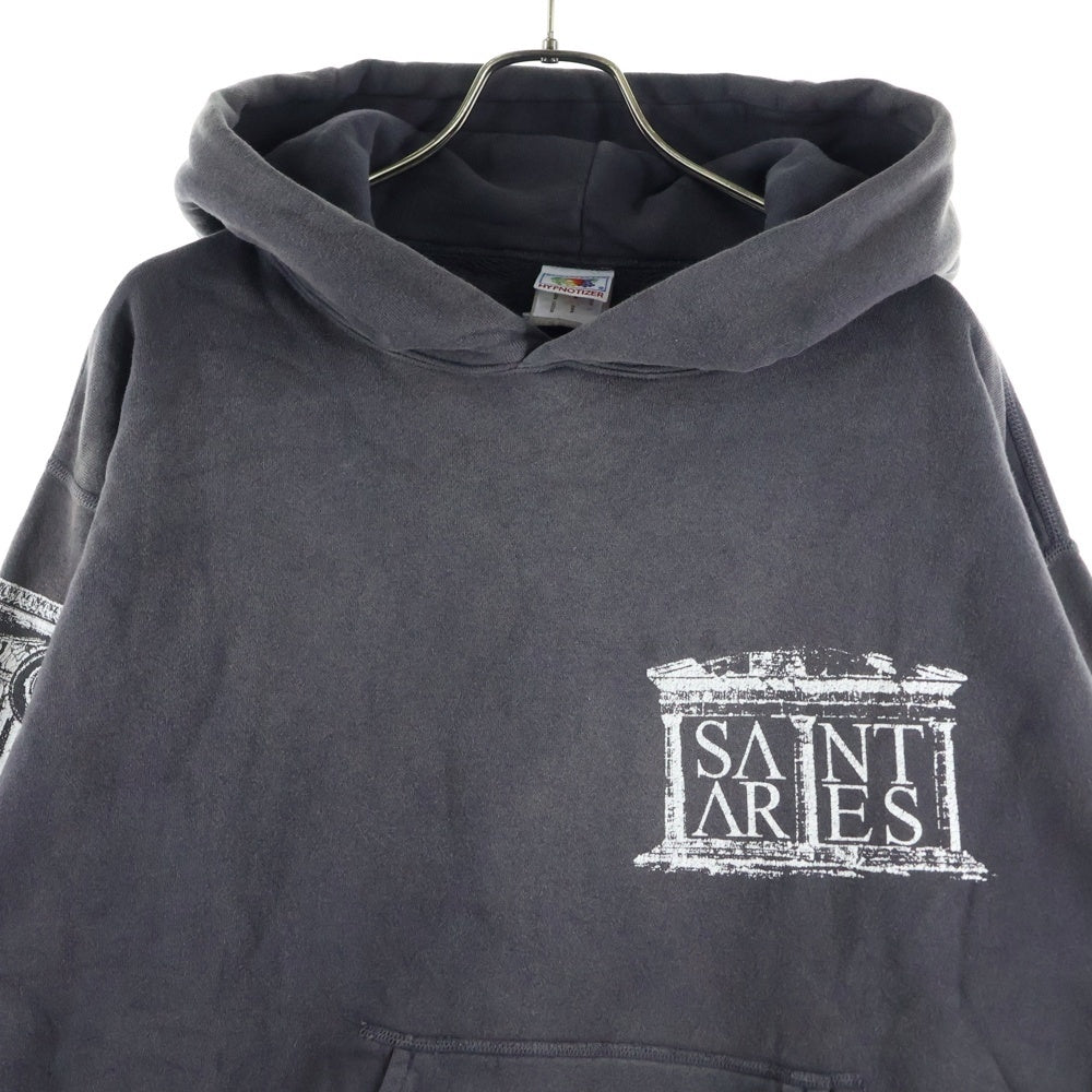SAINT MICHAEL(セントマイケル) 23AW ×ARIES ARS HOODIE ST ARIES アリーズ プルオーバースウェットパーカー フーディー グレー SM-A23-0000-C03