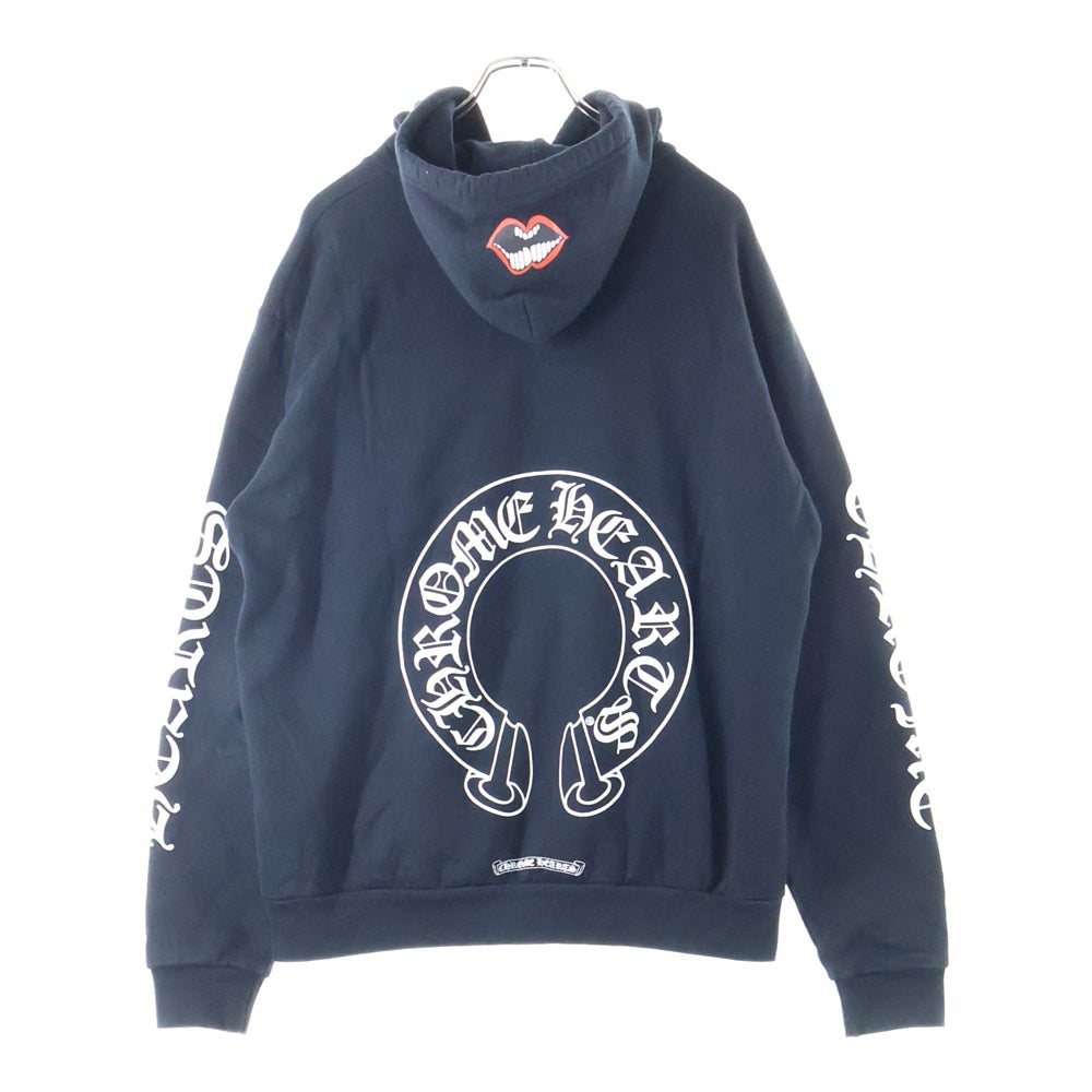 CHROME HEARTS(クロムハーツ) ×MATTY BOY Chomper Horseshoe Hoodie ×マッティボーイ チョンパー ホースシュー プルオーバースウェットパーカー ブラック