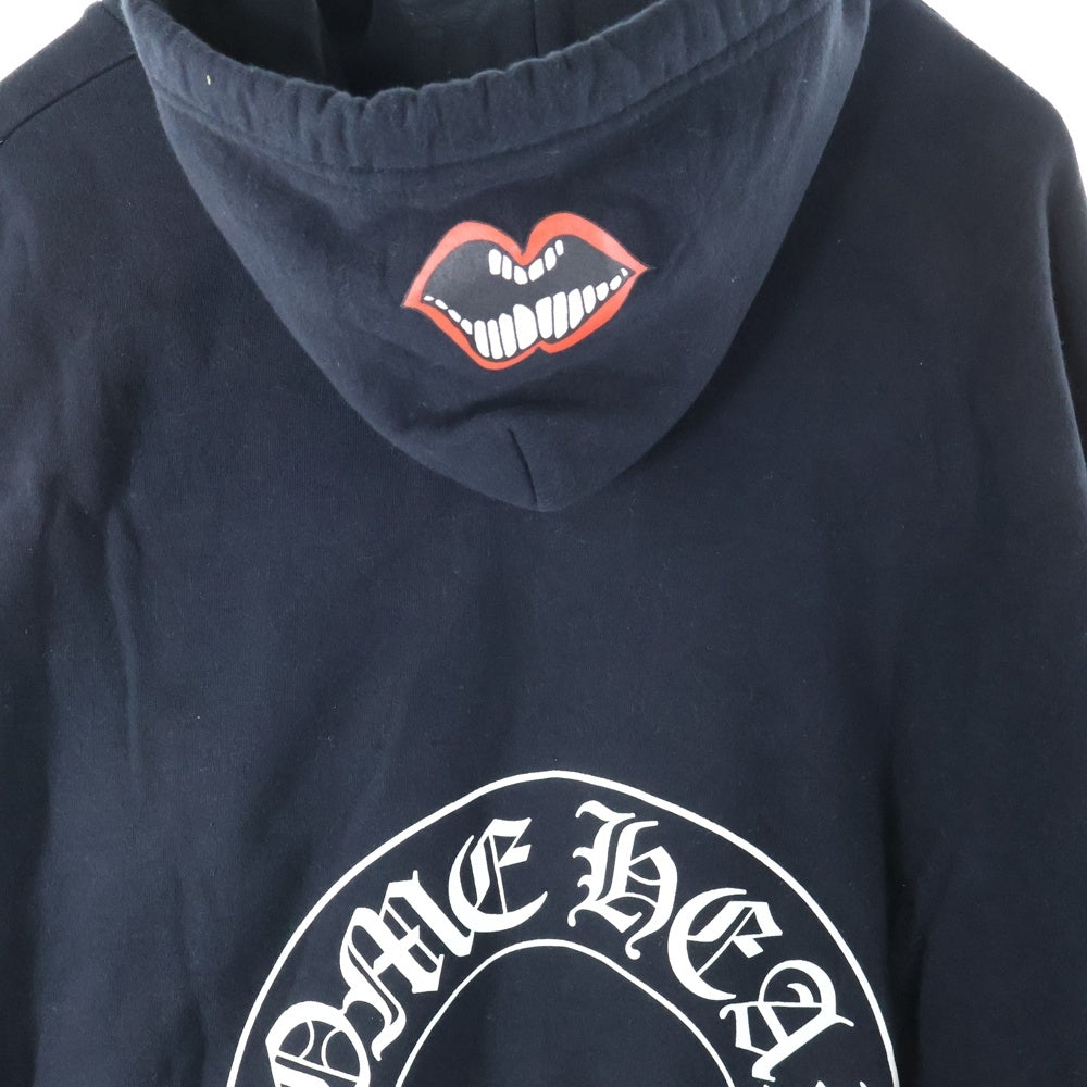 CHROME HEARTS(クロムハーツ) ×MATTY BOY Chomper Horseshoe Hoodie ×マッティボーイ チョンパー ホースシュー プルオーバースウェットパーカー ブラック