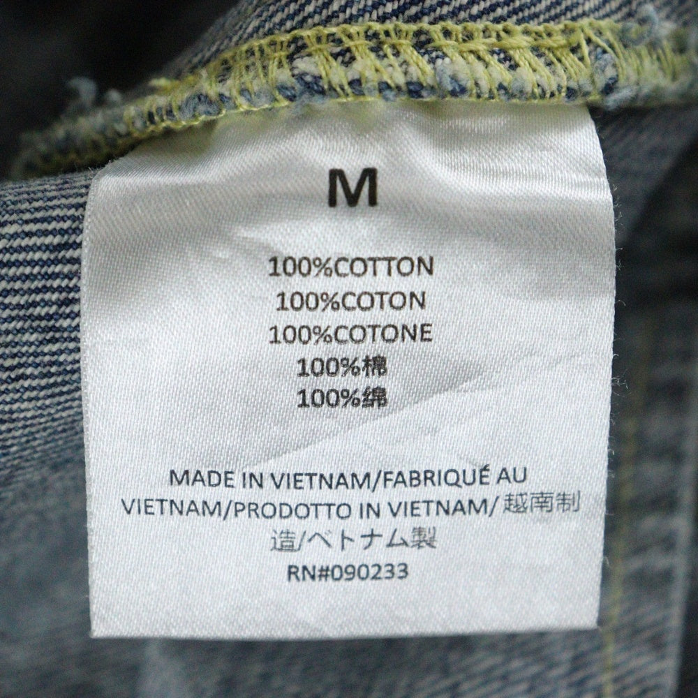 ESSENTIALS FEAR OF GOD(エッセンシャル フィアオブゴッド) ラバーロゴパッチ デニムジャケット インディゴ