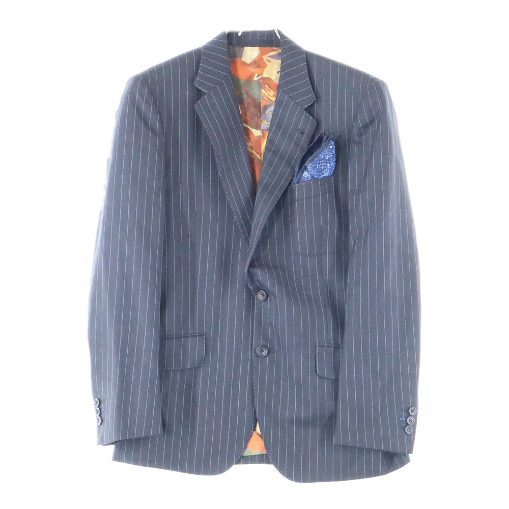 Paul Smith(ポールスミス) ブルーストライプテーラードジャケット セットアップ ブラック PL-MX-63242