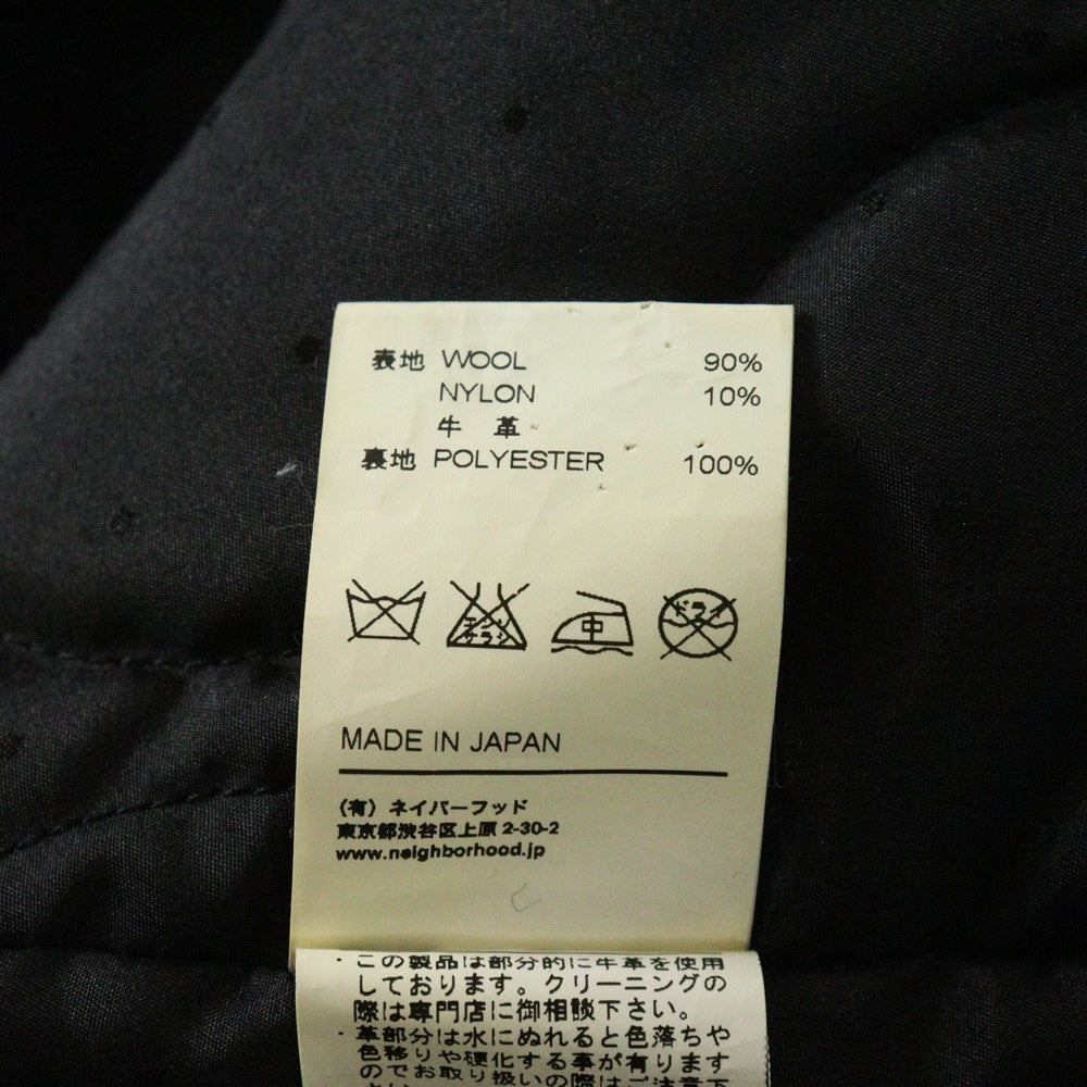 NEIGHBORHOOD(ネイバーフッド) ウールピーコートジャケット ネイビー 112AQNH-JKM01