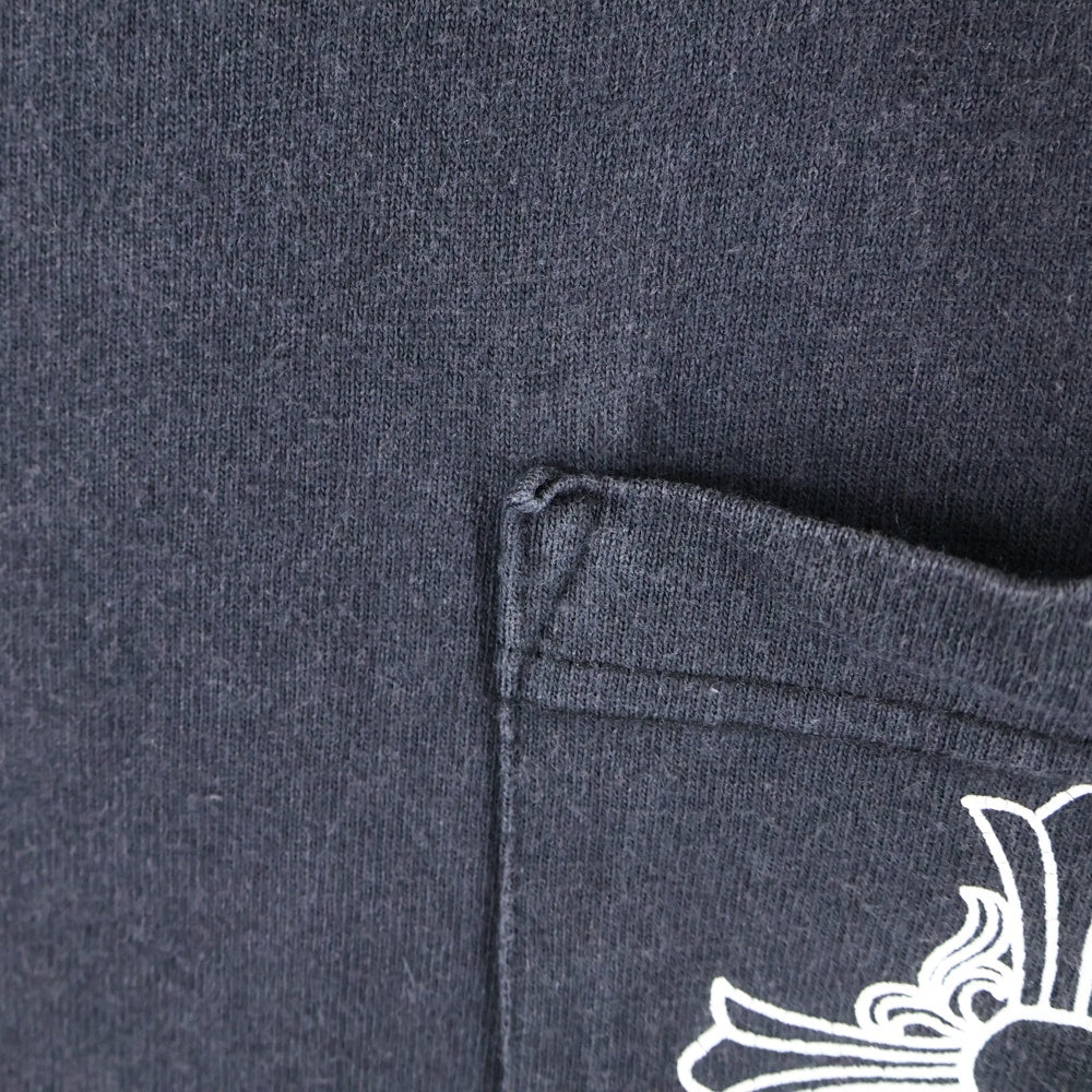 CHROME HEARTS(クロムハーツ) OLD CH CROSS オールド CHクロスプリント クルーネック半袖Tシャツカットソー ブラック