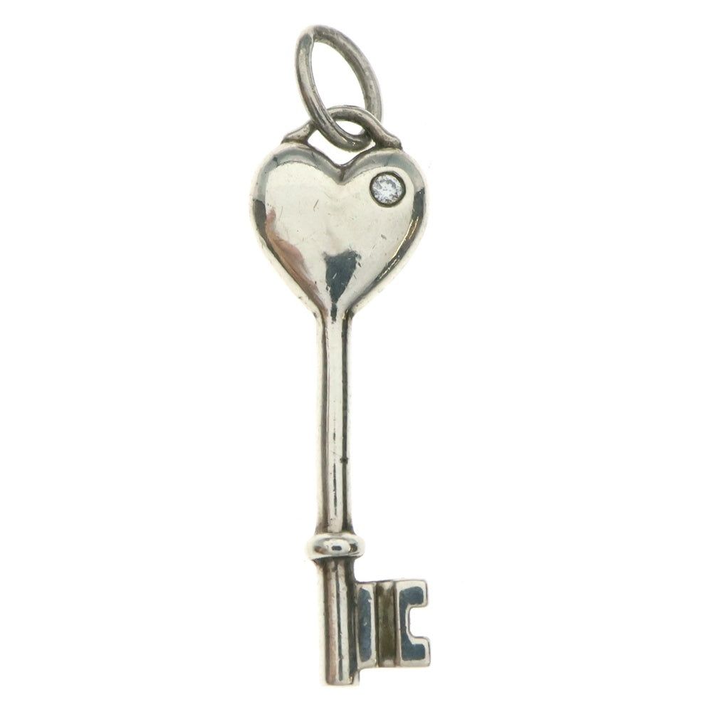 TIFFANY & Co.(ティファニー) 1Pダイヤ ハートキー チェーンネックレス シルバー