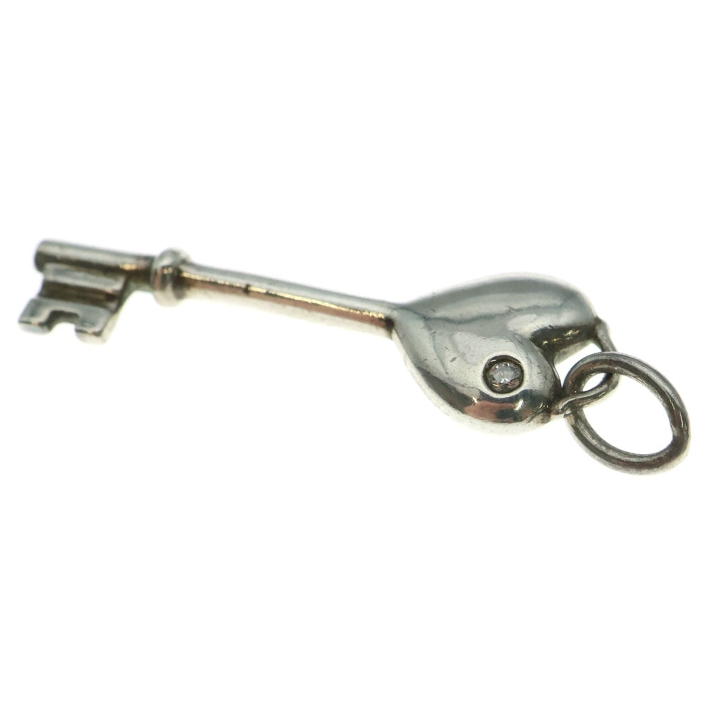 TIFFANY & Co.(ティファニー) 1Pダイヤ ハートキー チェーンネックレス シルバー